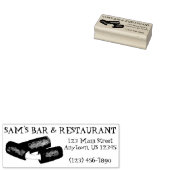 Mozzarella Sticks Junk Food Restaurant Bar Adres Rubberstempel (Gestempeld)