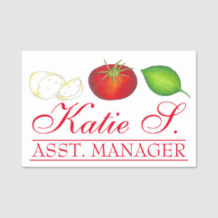 Mozzarella Tomato Basil Italiaans restaurant voor  Naamplaatje