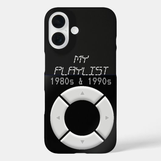 MP3-spelerontwerp Case-Mate iPhone Case (Achterkant)