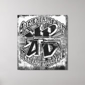 MP 40 uitgerekt canvas (Voorkant)