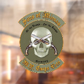 MP Corps Vets Window Cling Raamsticker (Vel 2)