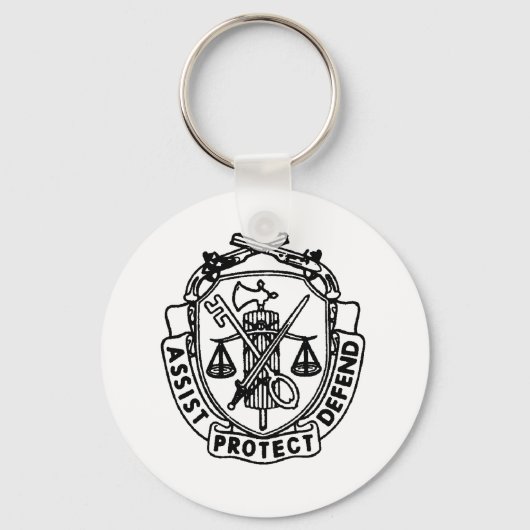 mp crest sleutelhanger (Voorkant)