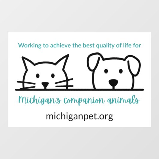MPA Companion Animals Window Cling Raamsticker (Vel)