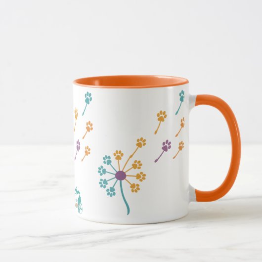 MPA Dandelion Empreintes de pattes cafés Mugs (Droite)