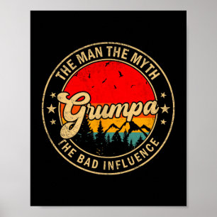 Mpa De Man De Mythe De Slechte Invloed Vintage Ret Poster