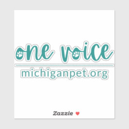 MPA One Voice op maat gesneden vinyl Stickers