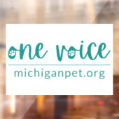 MPA One Voice Window Cling Raamsticker (Vel 2)