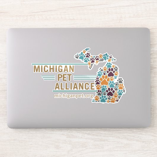 MPA Paw Prints op maat gesneden vinyl Stickers (Computer)