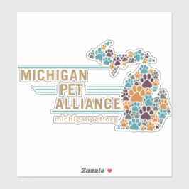 MPA Paw Prints op maat gesneden vinyl Stickers