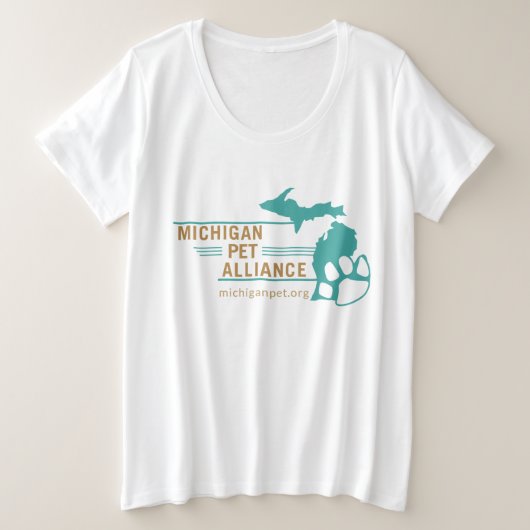 MPA ]T-shirt taille plus pour femmes (Design devant)