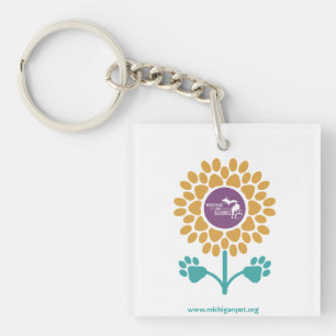 MPA Zonnebloem Paw Prints Sleutelhanger