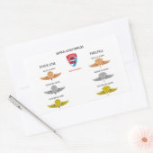 MPAA Jumpwings Rechthoekige Sticker (Envelop)