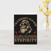 Mpy Oude Man - Mijn Niveau Van Sarcasme Grappige A Kaart (Gele Bloem)