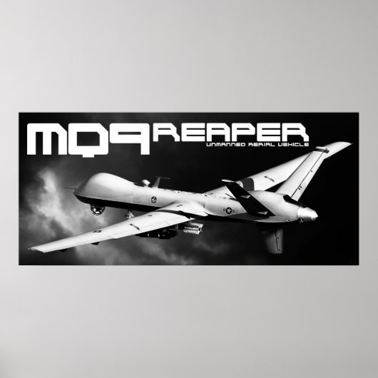 MQ-9 Reaper afdrukken Poster (Voorkant)