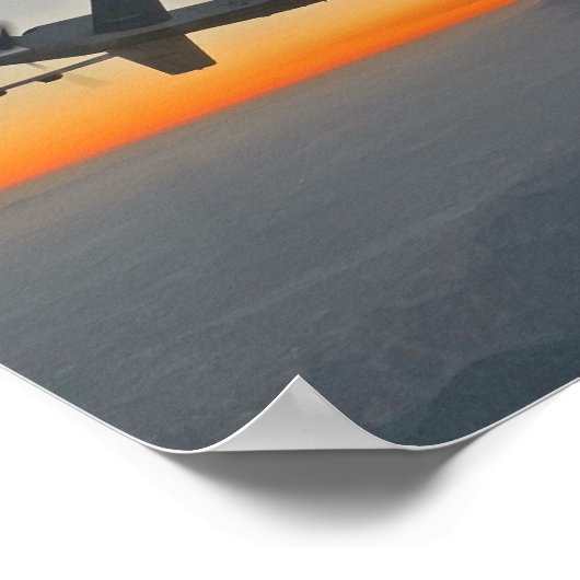 MQ-9 Reaper in Bergen Poster (Hoek)