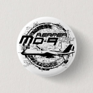 MQ-9 Reaper Ronde Button 3,2 Cm