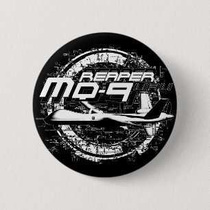 MQ-9 Reaper Ronde Button 5,7 Cm
