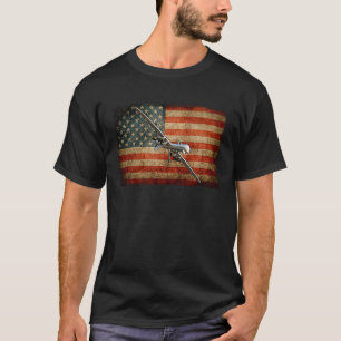 MQ 9 Vlag van het tweede vliegtuig voor militair v T-shirt