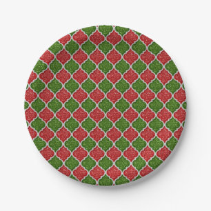 MQF-sequins-RED-WHITE-GREEN-PAPER-BORDEN Papieren Bordje