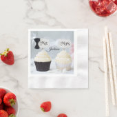 Mr. and Mrs. Bride and Groom Bridal Shower Napkins Servet (Insitu)