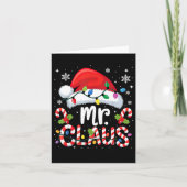 Mr And Mrs Claus Couples Matching Christmas  Kaart (Voorkant)
