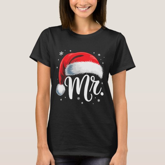 Mr And Mrs Claus Couples Matching  T-shirt (Voorkant)