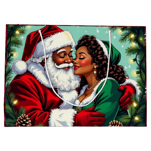 Mr and Mrs Clause Sweet Christmas Groot Cadeauzakje (Achterkant)