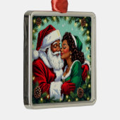 Mr and Mrs Clause Sweet Christmas Metalen Ornament (Rechts)