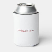 Mr. and Mrs. Custom Last Name Photo Double Hearts  Blikjeskoeler (Blikje Achterkant)