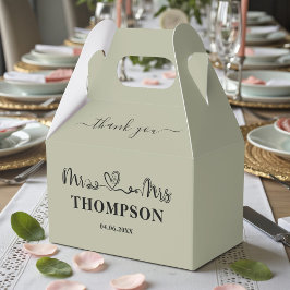 Mr and Mrs Elegant Simple | Cement Grey Bedankdoosjes