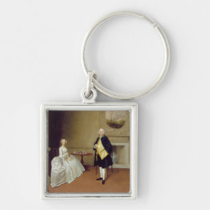 Mr. and Mrs Hill, c.1750-51 (olie op canvas) Sleutelhanger