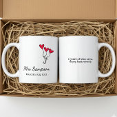 Mr And Mrs Mugs 5th Wedding Anniversary Keepsake