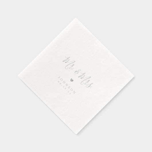 Mr and Mrs simple elegant script wedding (Droite)