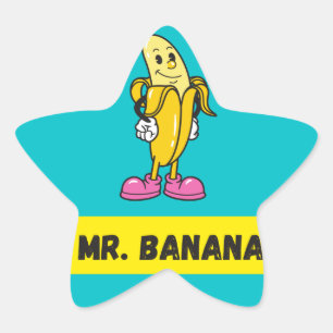 Mr Banana Grappige Sticker