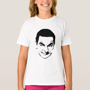 Mr. Bean Face Stencil Pop Art T-shirt