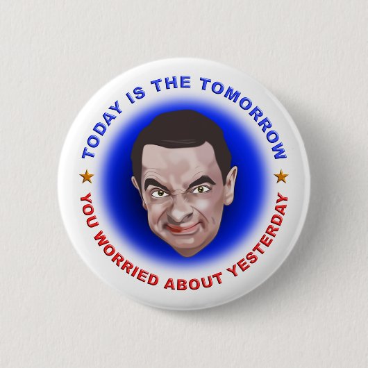 Mr. Bean Ronde Button 5,7 Cm (Voorkant)
