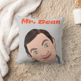 Mr. Bean (Rowan Atkinson) Fan Kunst Kussen