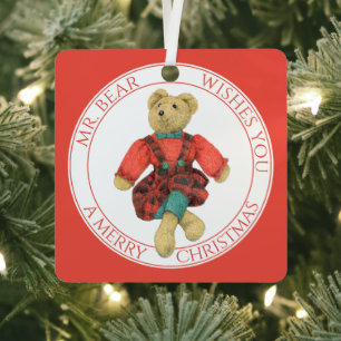 MR BEER Aluminium Vierkant Ornament + Tekst