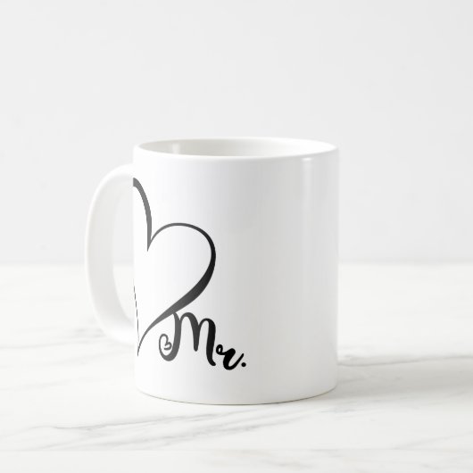 Mr. Black Heart Mug (Devant gauche)
