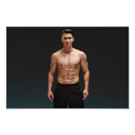 Mr. Black Shorts Hot Guy Poster