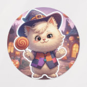 Mr. Bluffy – De zachte bluffmaster van Halloween Labels (Design 2)
