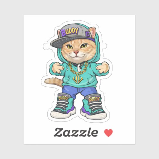  Mr. Buddy Sticker 💖 (Feuille)