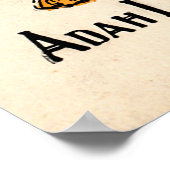 Mr Bunny, son livre - Adam L. Sutton Poster (Coin)