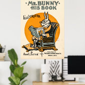 Mr Bunny, son livre - Adam L. Sutton Poster (Bureau à domicile)