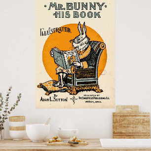 Mr Bunny, son livre - Adam L. Sutton Poster
