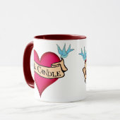 "Mr Candle" Cadeaupapier en banner Tattoo Mok (Voorkant links)