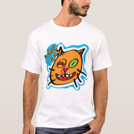 Mr Cat van Eli - Witte T T-shirt
