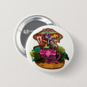 MR CHESHIRE ZEGT... KNOOP RONDE BUTTON 5,7 CM (Voorkant /achterkant)