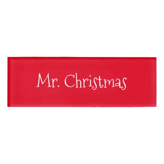Mr.Christmas Naambadge (Voorkant)
