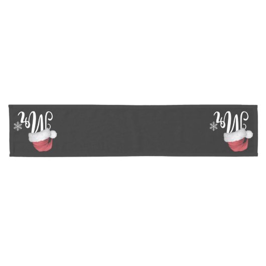 Mr Claus Koppels Matching Kerstmis Pyjama Santa Korte Tafelloper (Horizontaal)